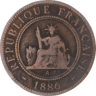 Monnaie, Indochine Française, Cent, 1886 - Other & Unclassified