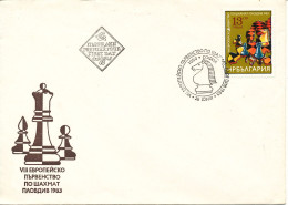 Bulgaria FDC 1983 European Chess Championship With Cachet - FDC