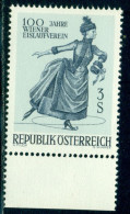 1967 Ice Skating, Vienna Women Figure,Fashion,Dress,Austria,Mi.1231,MNH - Figure Skating