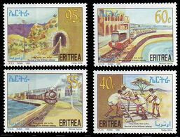 (029) Eritrea  Railway / Chemin De Fer / Eisenbahn / Locomotives / Trains  ** / Mnh  Michel 114-17 - Erythrée