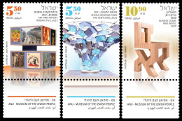 2023 Israel 3v+Tab Art - Museum Of The Jewish People - Museums