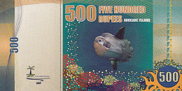 AVOCARE ISLAND 500 Rupees  2016 UNC - Specimen