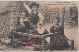 29 GOULVEN  Environs  LESNEVEN  Chariot à Glissière Pour Apprendre à Marcher Aux Enfants     SUP  PLAN  1914  RARETE - Lesneven