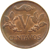 COLOMBIA 5 CENTAVOS 1967 TOP #s062 0209 - Colombie