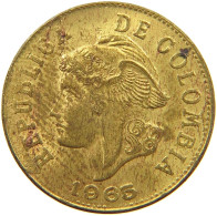 COLOMBIA 2 CENTAVOS 1965 TOP #s055 0787 - Colombia