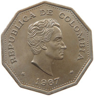 COLOMBIA 1 PESO 1967 TOP #s030 0197 - Colombie