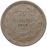 CHILE 20 CENTAVOS 1940 #c038 0027 - Chili