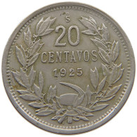 CHILE 20 CENTAVOS 1925 #c071 0139 - Chili