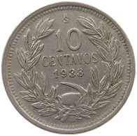 CHILE 10 CENTAVOS 1938 #c011 0629 - Chile