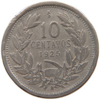 CHILE 10 CENTAVOS 1925 #a061 0685 - Chili