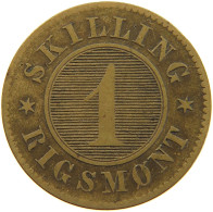 DENMARK 1 SKILLING 1856 #c050 0129 - Denmark