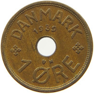 DENMARK 1 ORE 1939 #s079 0161 - Denmark