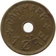 DENMARK 1 ORE 1933 #s079 0163 - Denmark