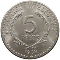 COLOMBIA 5 PESOS 1968 #c015 0317 - Colombie