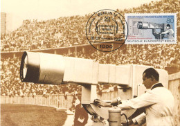 333  Jeux Olympiques Berlin 1936: Télévision, Caméra Vidéo Television Camera During The Olympic Games Berlin. Max.Card - Estate 1936: Berlino