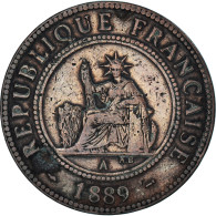 Monnaie, Indochine Française, Cent, 1889 - Other & Unclassified