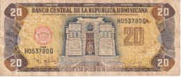 BILLETE DE LA REPUBLICA DOMINICANA DE 20 PESOS ORO DEL AÑO 1998 (BANKNOTE) - Dominicana