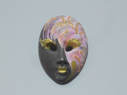 - JOLIE BROCHE CERAMIQUE MASQUE VENITIEN CARNAVAL VENISE BIJOU XXe   E - Other & Unclassified