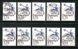 DENMARK   Scott # 1045 USED WHOLESALE LOT OF 10 (CONDITION AS PER SCAN) (WH-630) - Collections