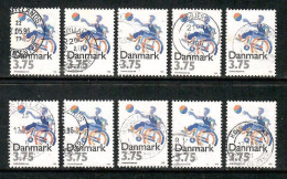 DENMARK   Scott # 1045 USED WHOLESALE LOT OF 10 (CONDITION AS PER SCAN) (WH-630) - Verzamelingen