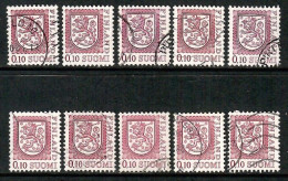 FINLAND   Scott # 555 USED WHOLESALE LOT OF 10 (CONDITION AS PER SCAN) (WH-632) - Verzamelingen