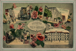 CPA (93) Le PRé-SAINT-GERVAIS - Carte Souvenir Multivues Colorisée De 1910 - Le Pre Saint Gervais