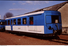 Photo Diapo Diapositive Slide Train TER XR 702 à ROMORANTIN Le 23/02/1993 VOIR ZOOM - Diapositives