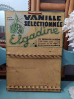 Ancien Présentoir Tôle Publicitaire Gousses De Vanille La Fée Elgadine Ca1930 - Lebensmittel