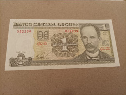 Billete De Cuba De 1 Peso Año 2011, Nº Bajo 052239, UNC - Cuba
