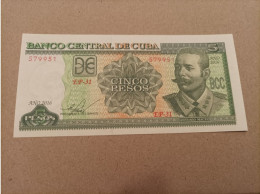 Billete De Cuba De 5 Pesos, Año 2016, UNC - Cuba