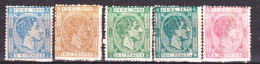 Cuba 1878 Nuevo New Yvert 22 - 24/7  27(used) - Voorfilatelie