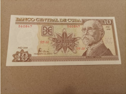 Billete De Cuba De 10 Pesos, Año 2008, UNC - Cuba