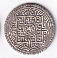 MONEDA DE PLATA DE NEPAL DE 1 MOHAR DEL AÑO 1902 (COIN) SILVER-ARGENT - Népal