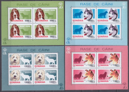 Delcampe - 2001 Romania 5574KL-5577KL Dogs 14,00 € - Hunde