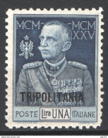 Tripolitania 1925 Sass.24 **/MNH VF/F - Tripolitania