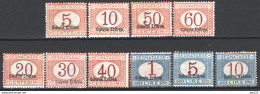 Eritrea 1920 Segnatasse Sass.S14/21,23/24 */MH VF/F - Cert.Raybaudi - Erythrée