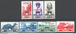 Eritrea 1934 Sass.213/19 **/MNH VF/F - Eritrea