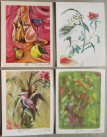 ISRAEL SHANA TOVA NEW YEAR MOUTH FOOT PAINTER ARTIST LOT CARTE CARD KARTE TARJETA BIGLIETTO CARTAO KARTKA POSTCARD - Neujahr