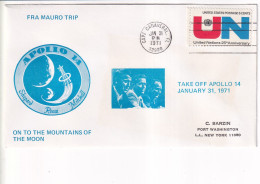 STATI UNITI FDC 1971 APOLLO 14 - Etats-Unis