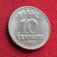 Brazil 10 Centavos 1987 KM# 602 *V1T Brasil Bresil Brasile Brazilia - Brazil