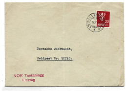 Feldpost Eidsvag Norwegen 1943 - Feldpost 2. Weltkrieg