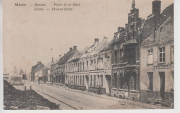 CPA Menin / Menen - Ruines - Place De La Gare / Ruins - Station Place - Menen