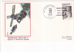 STATI UNITI FDC 1973  SKYLAB II - Etats-Unis