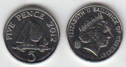 Guernsey 2012 5p Coin (Small Format) Uncirculated UNC - Guernsey
