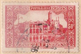 2  Timbres  Oblitérés    Alger     L'Amirauté   1 Avec   Surcharge Noire    0,25   Postes Algérie - Oblitérés