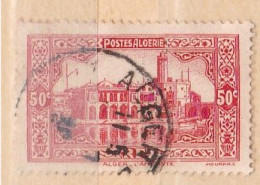 2  Timbres  Oblitérés    Alger     L'Amirauté   1 Avec   Surcharge Noire    0,25   Postes Algérie - Oblitérés