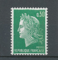 Marianne De Cheffer N°1611b 30c Vert Une Bande De Phosphorescente Y1611b - Unused Stamps