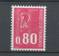 Marianne De Béquet N°1816c 80c Rouge N° Rouge Au Verso Gomme Tropicale Y1816c - Neufs