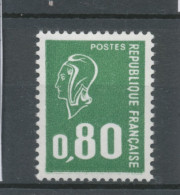 Marianne De Béquet N°1891b 80c Vert Sans Bande Phosphorescente Y1891b - Neufs