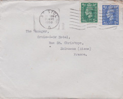 G-B-1950-lettre BRISTOL Pour Soissons-02 (France)-timbres ,cachet  Date  22-5-1950-- - Briefe U. Dokumente